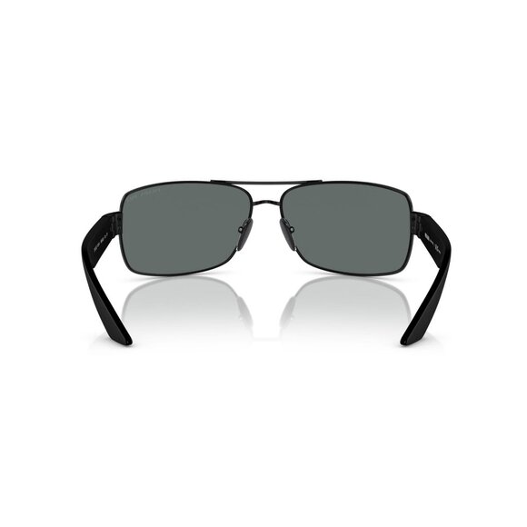 New PRADA LINEA ROSSA Black Polarised Rectangle PS 50ZS 1AB-02G Sunglasses Women - Picture 5 of 6